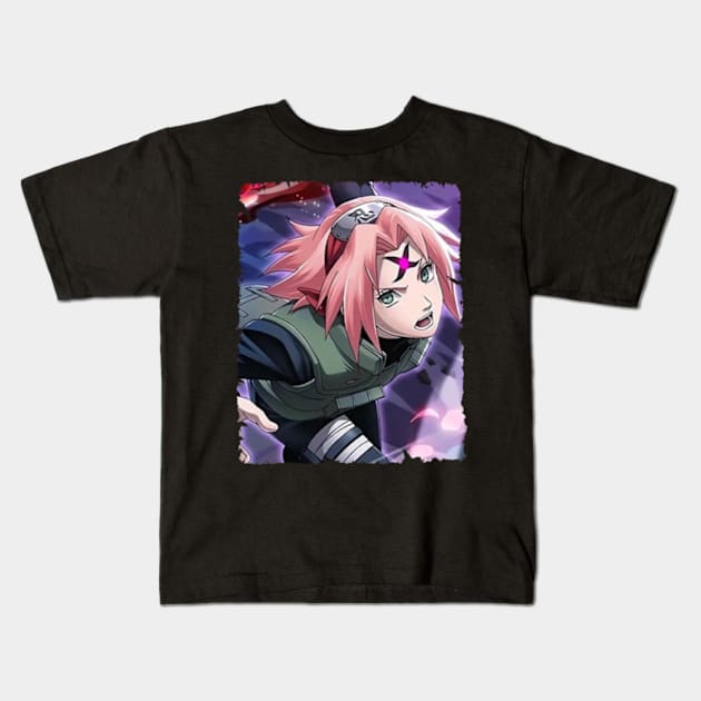 SAKURA HARUNO MERCH VTG Kids T-Shirt by xsmilexstd